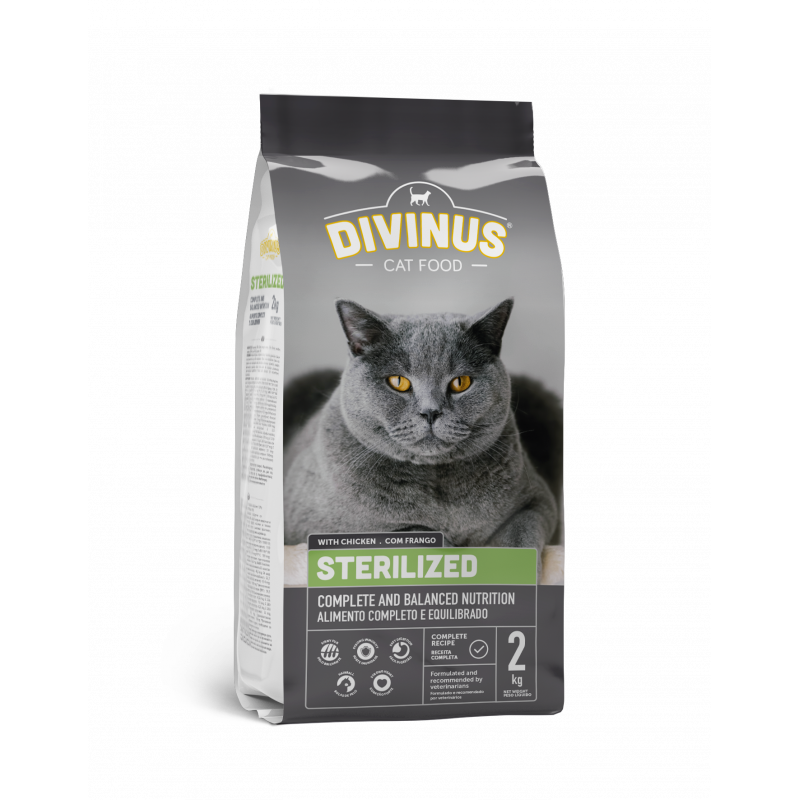 Divinus Cat Sterilized dla kotów sterylizowanych 2kg - 1