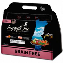 HappyOne Grain-Free Mediterraneum Cat 3Kg koty dorosłe - 1