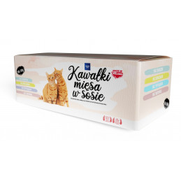 WAFI Karma mokra dla kota saszetki MIX SMAKÓW 40x100g - 1