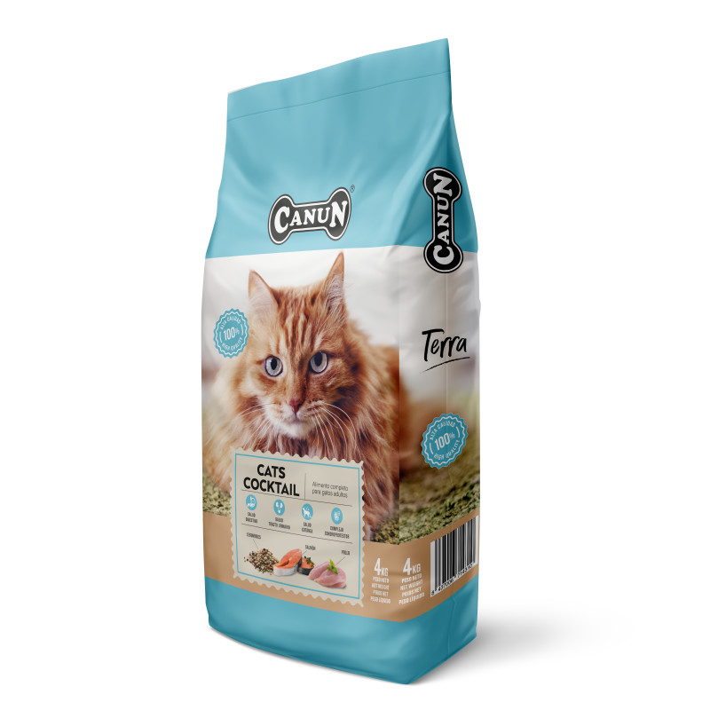 Canun Terra Cats Cocktail 4kg dla kotów dorosłych - 1